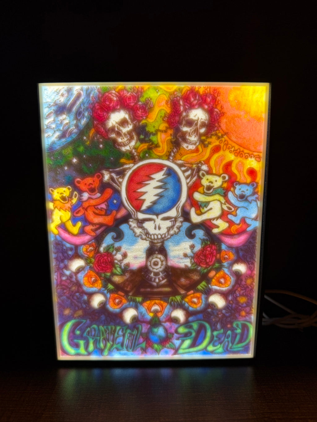Grateful Dead–Inspired LED Lithophane Light Box