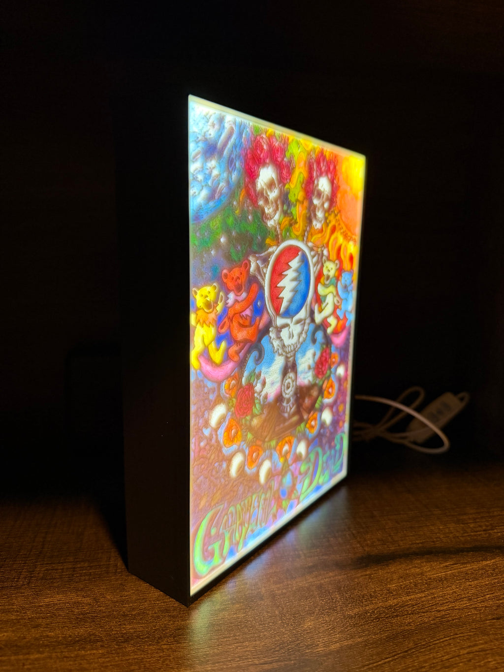 Grateful Dead–Inspired LED Lithophane Light Box