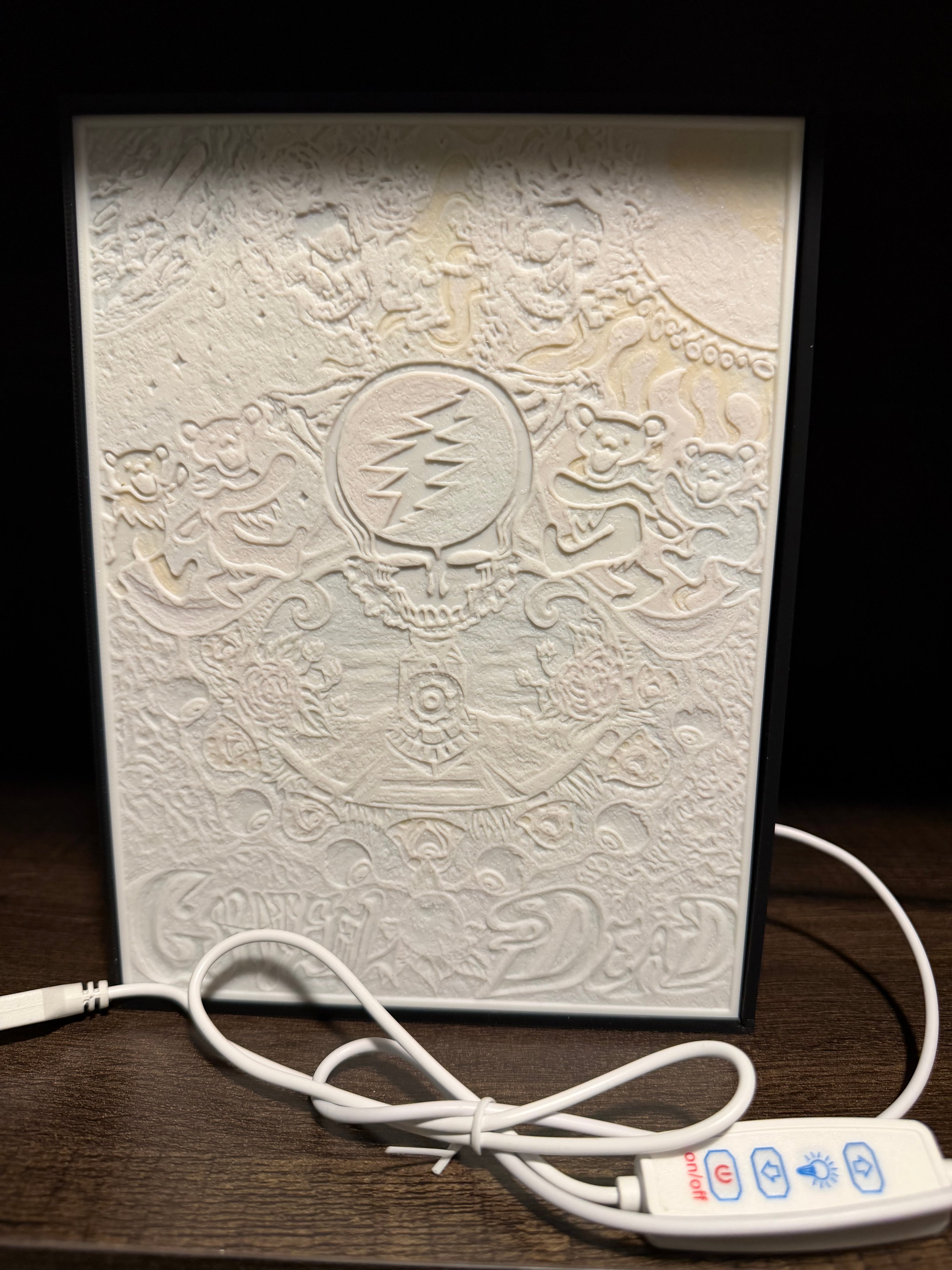 Grateful Dead–Inspired LED Lithophane Light Box