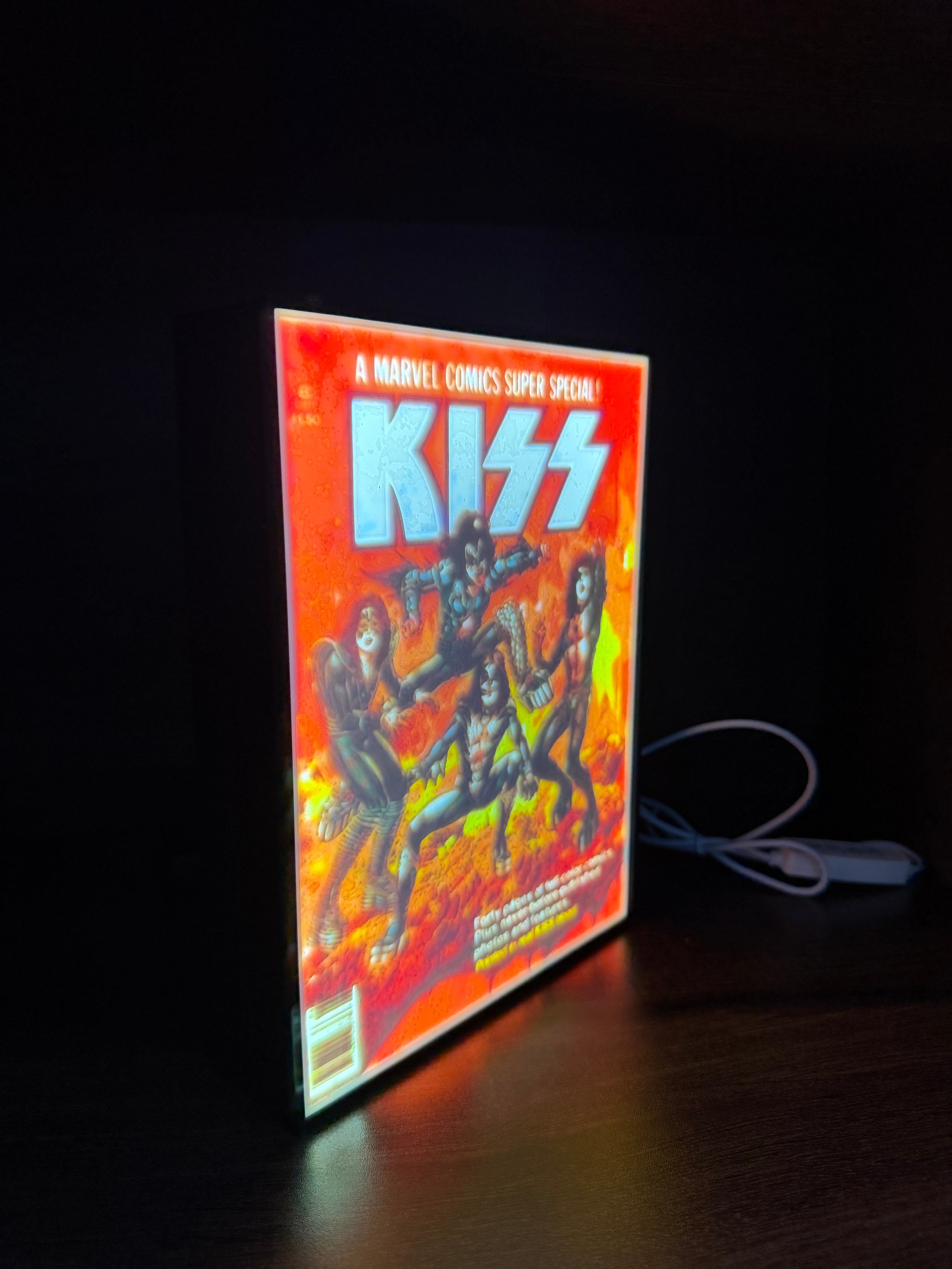 KISS Comic Cover LED Light Box