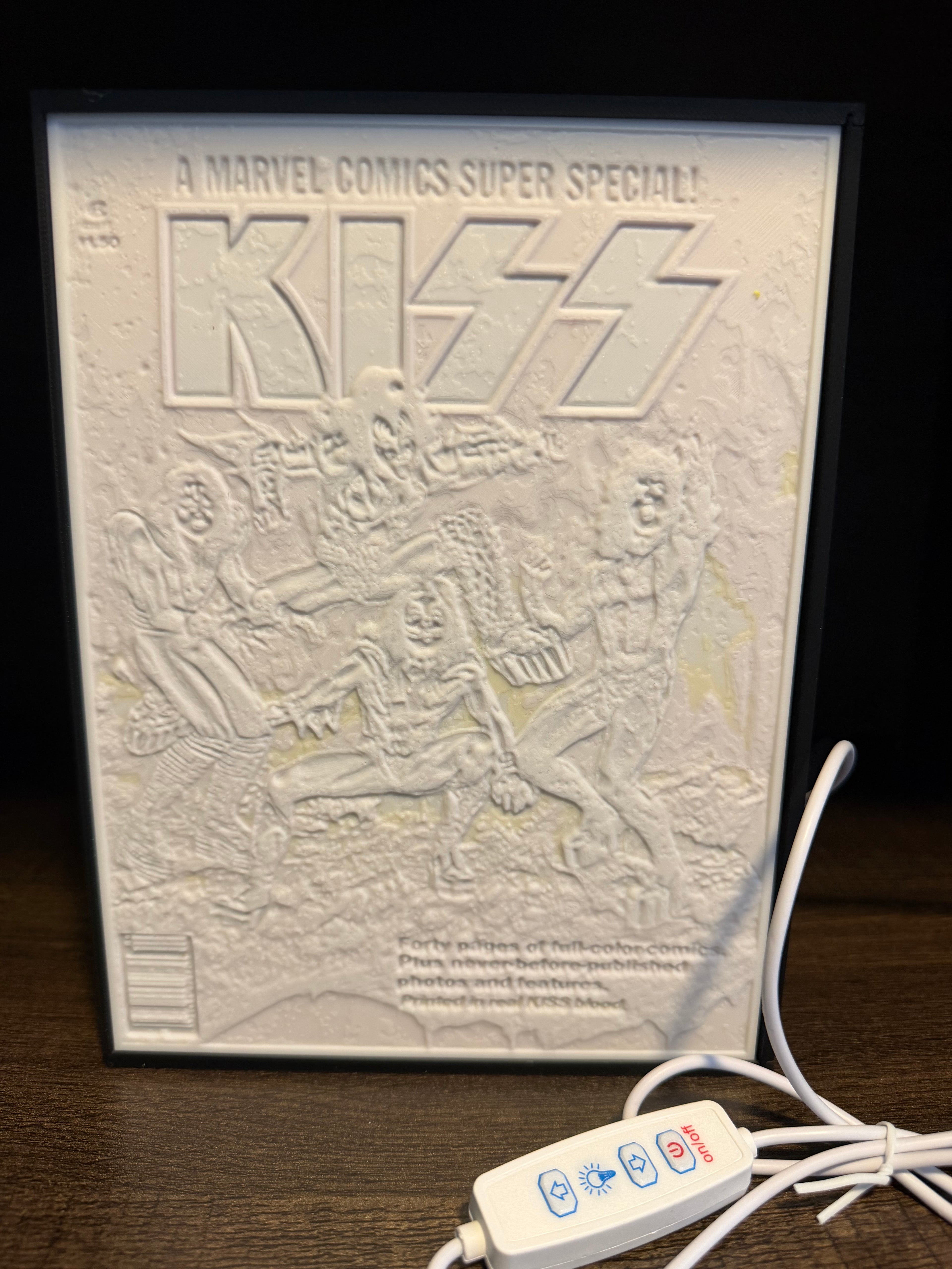 KISS Comic Cover LED Light Box