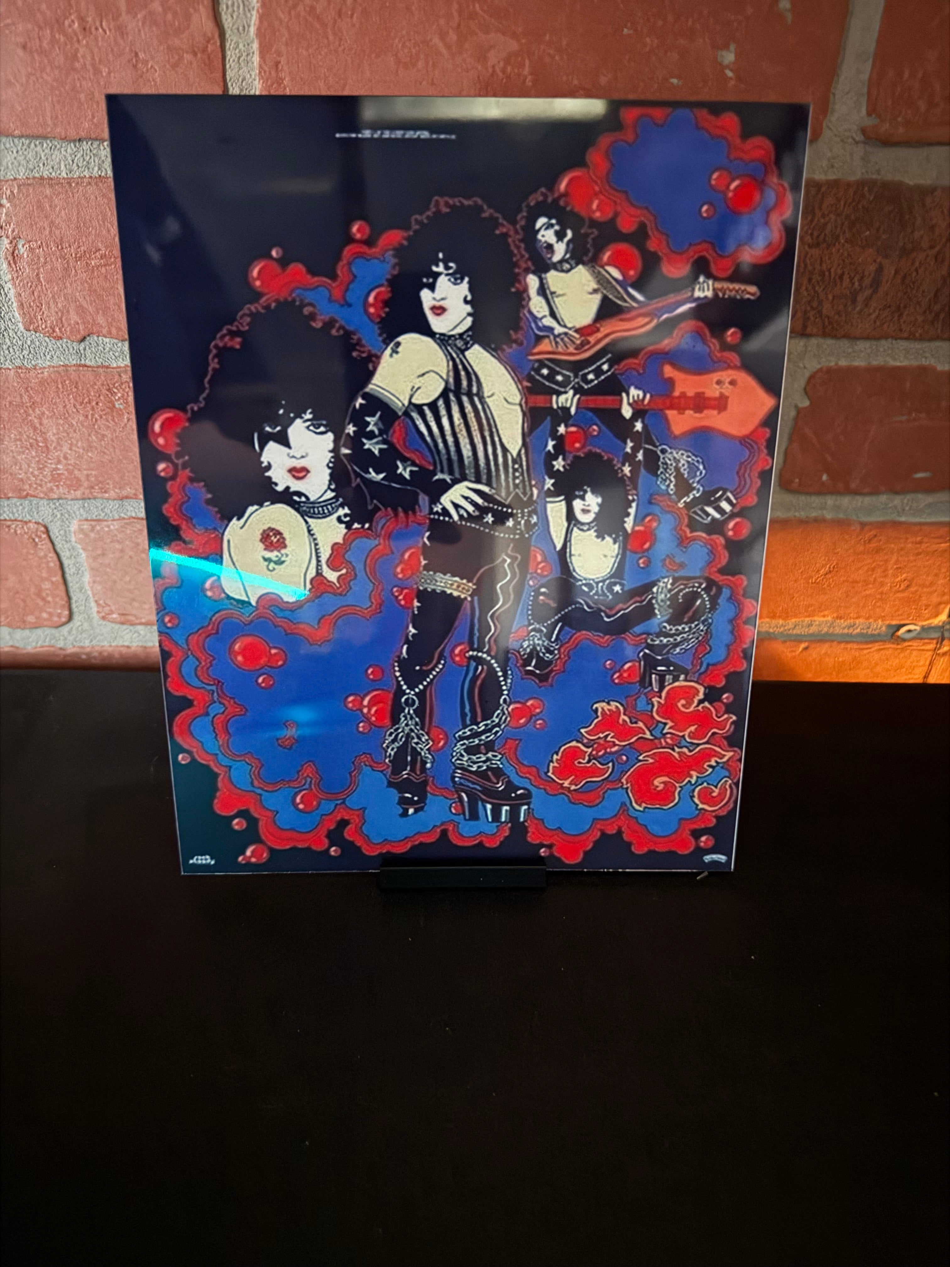 KISS Solo Album Poster - Metal Photo Print With Stands