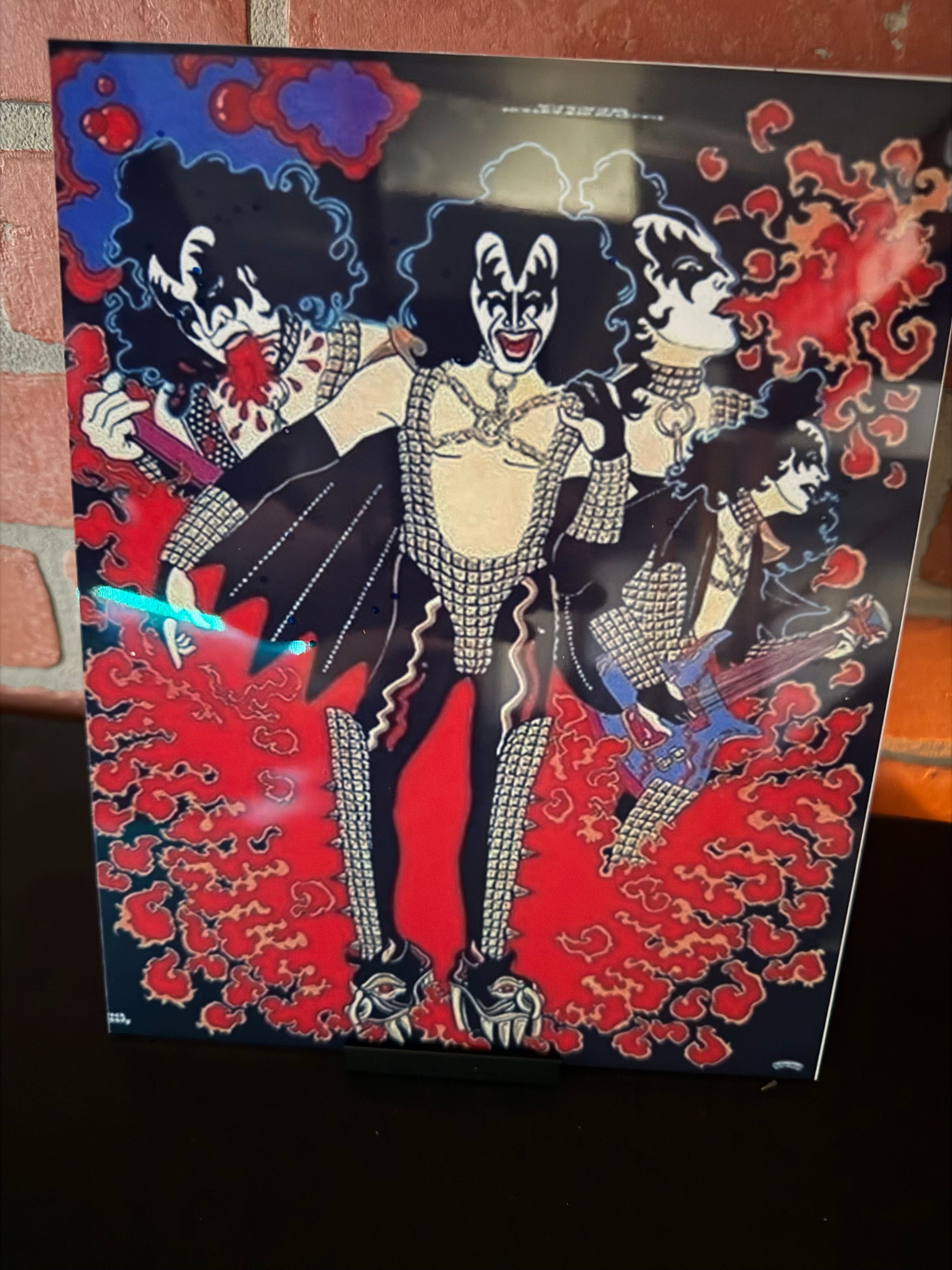KISS Solo Album Poster - Metal Photo Print With Stands