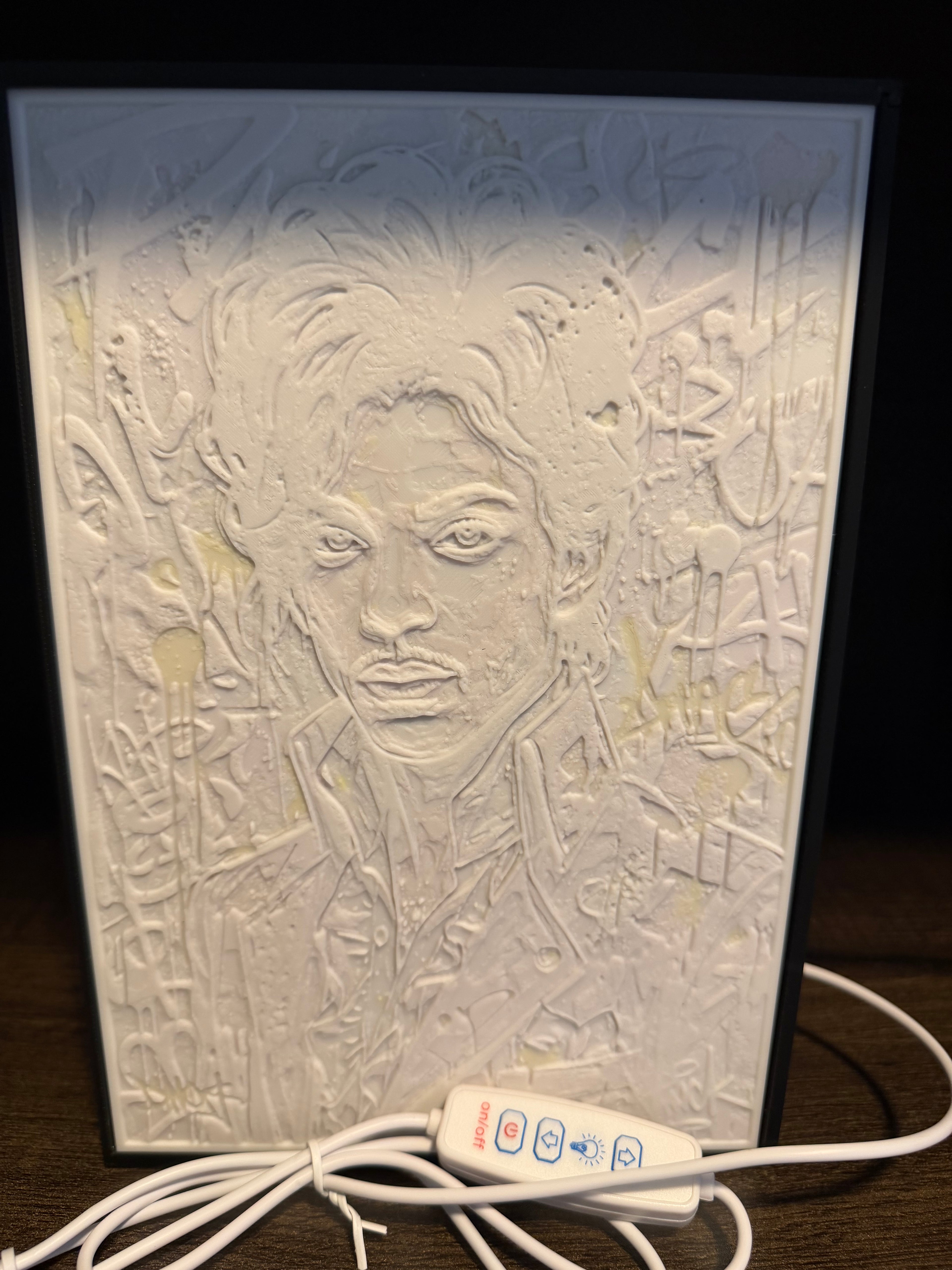 Prince Inspired LED Lithophane Lightbox