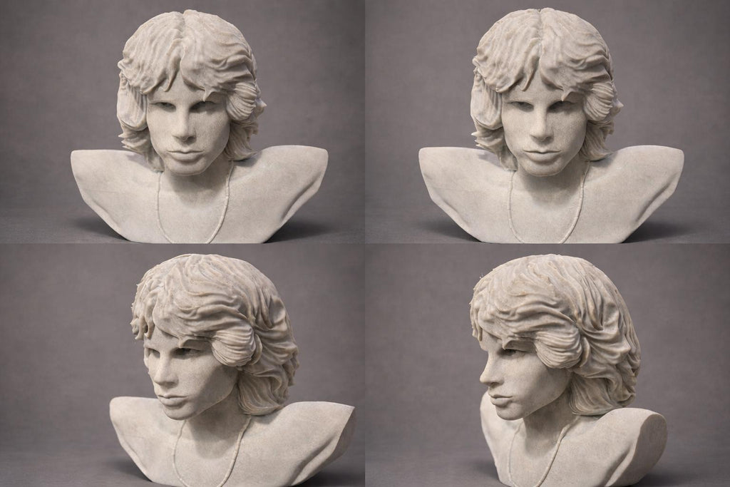 Jim Morrison Bust – 3D Printed Sculpture