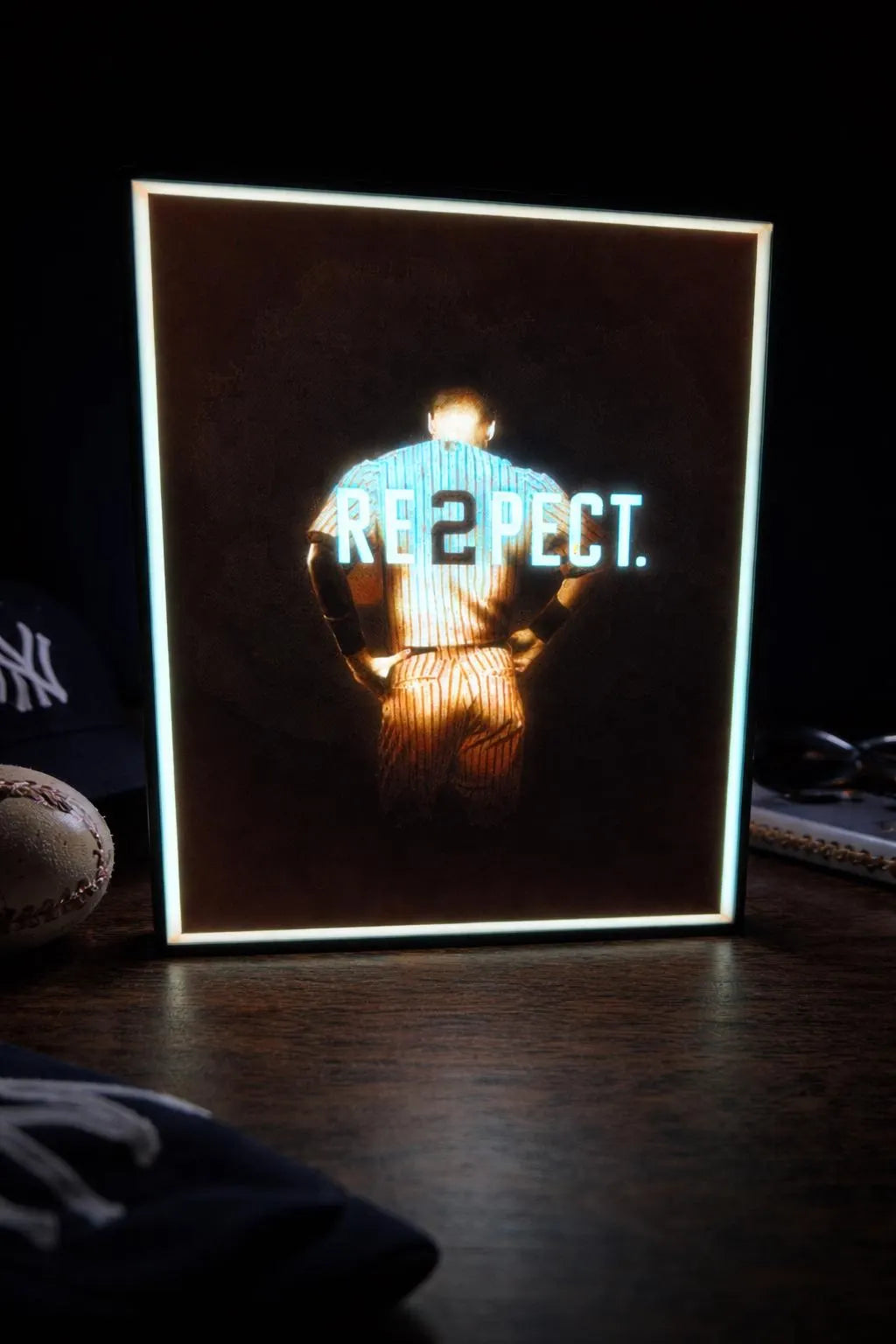 New York Yankees - Derek Jeter “RE2PECT” LED Lithophane Light Box