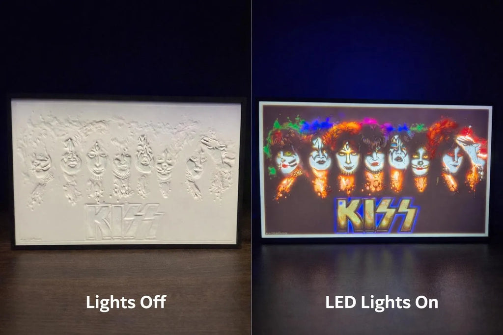 KISS Legacy Lithophane LED Lightbox – All Band Members Edition