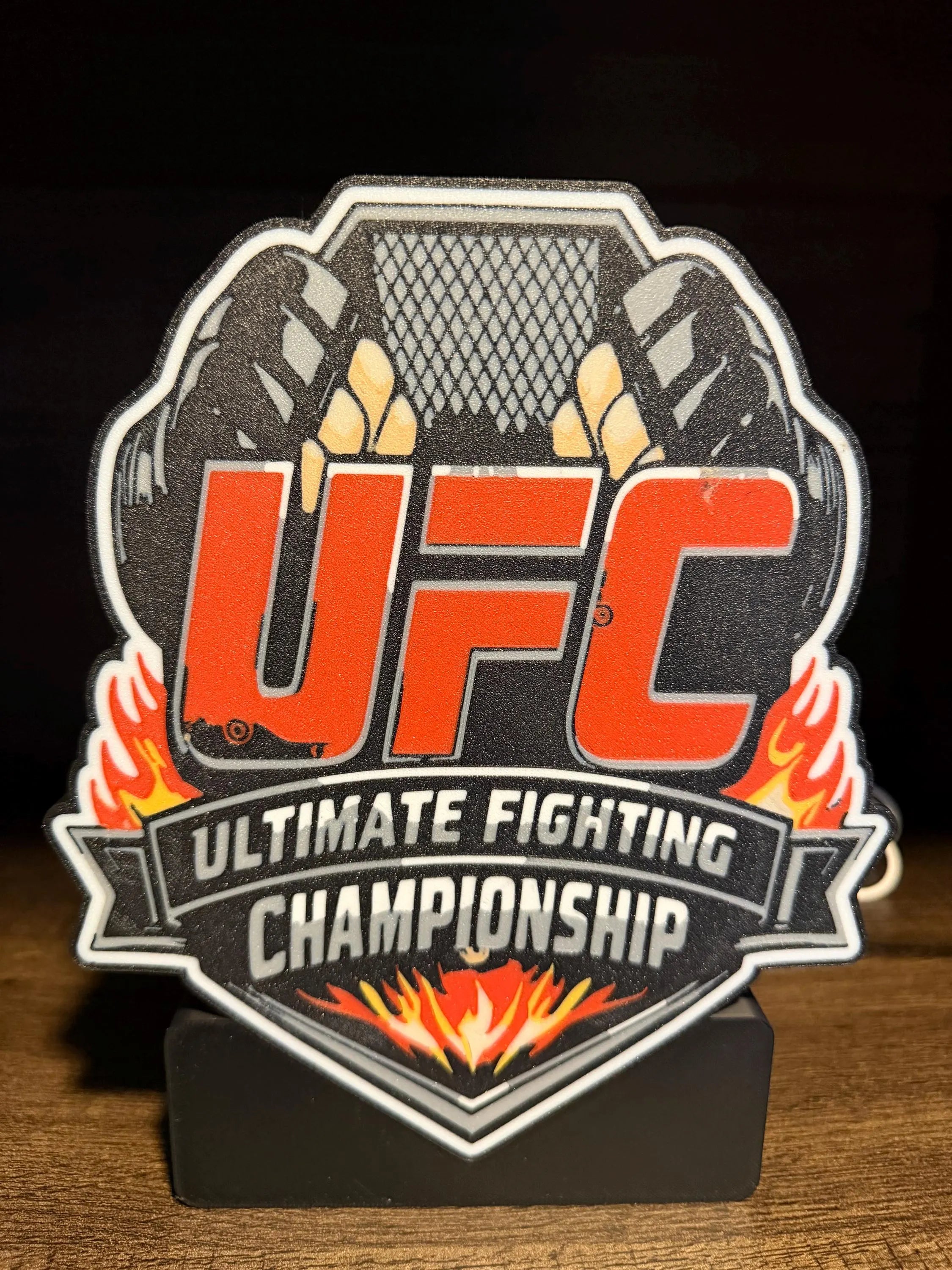 Illuminated MMA Fight‑Night Wall Art Light Box