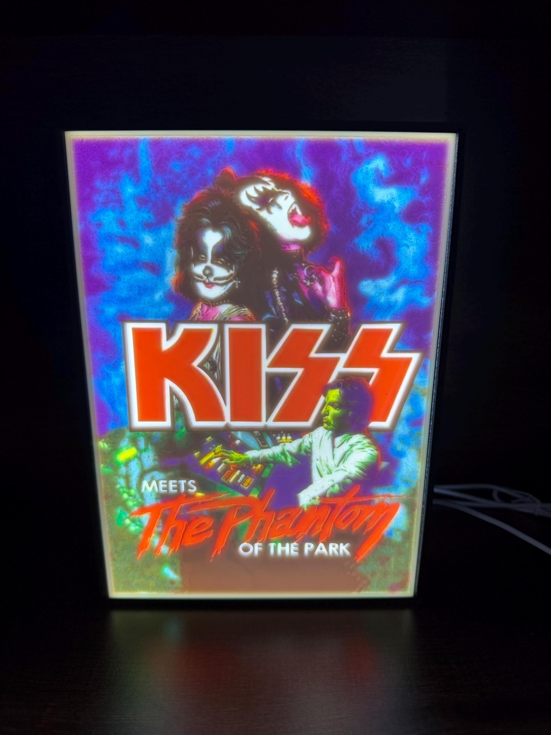 KISS “Meets the Phantom of the Park” LED Lithophane Light Box