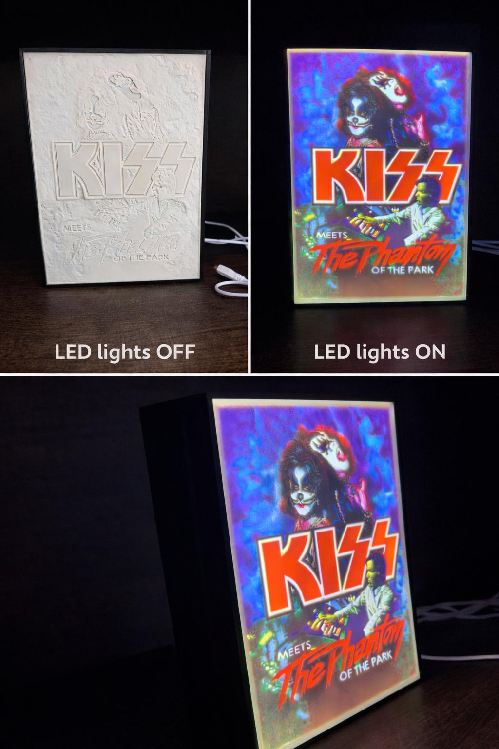 KISS “Meets the Phantom of the Park” LED Lithophane Light Box