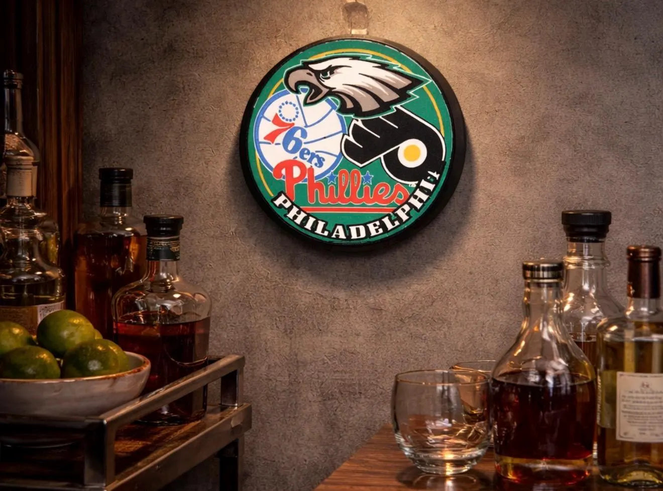 Philadelphia Sports LED Light Box – Eagles, Phillies, Flyers &amp; 76ers Decor