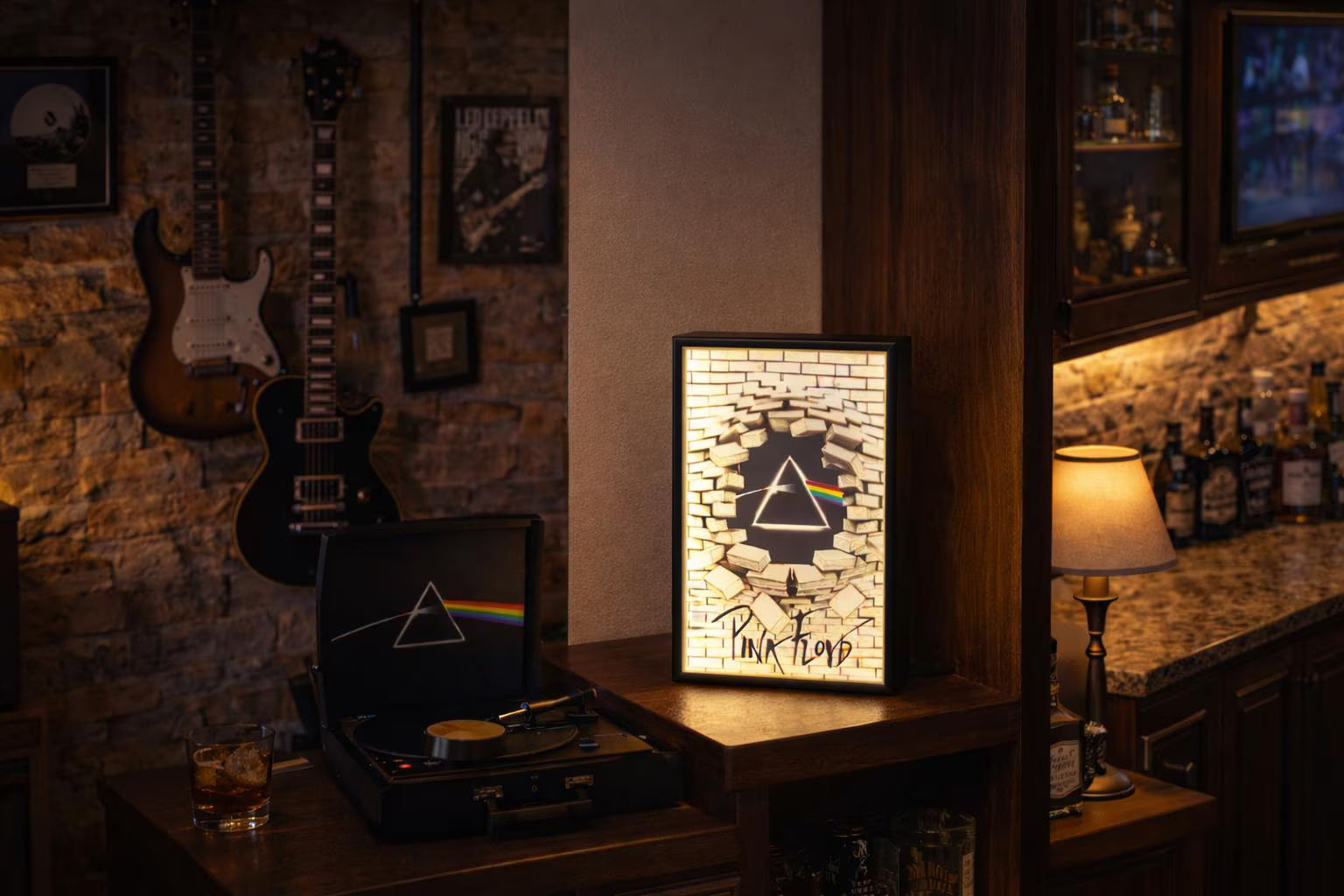 Pink Floyd Inspired LED Lithophane Light Box