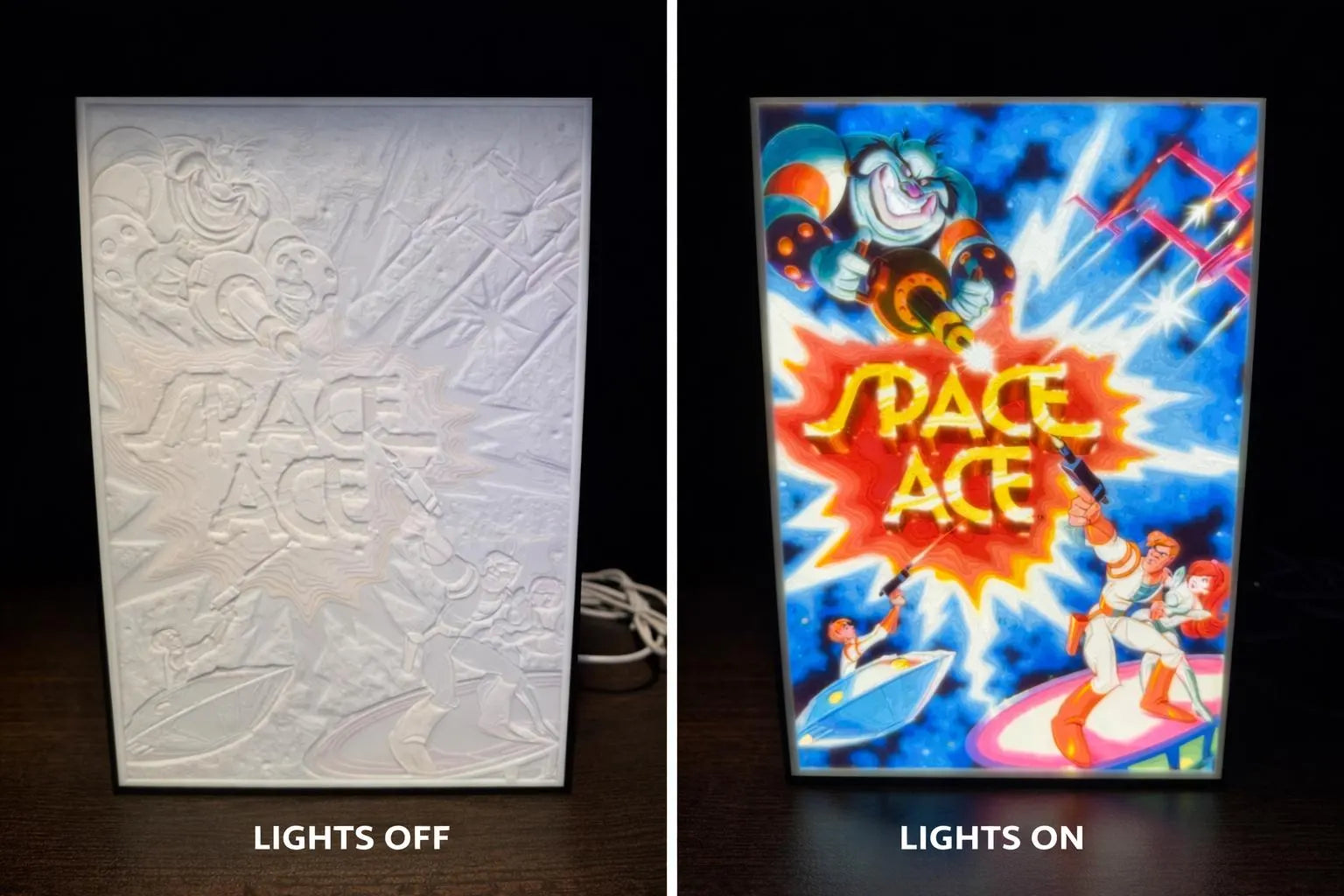 Space Ace 3D Lithophane Light Box