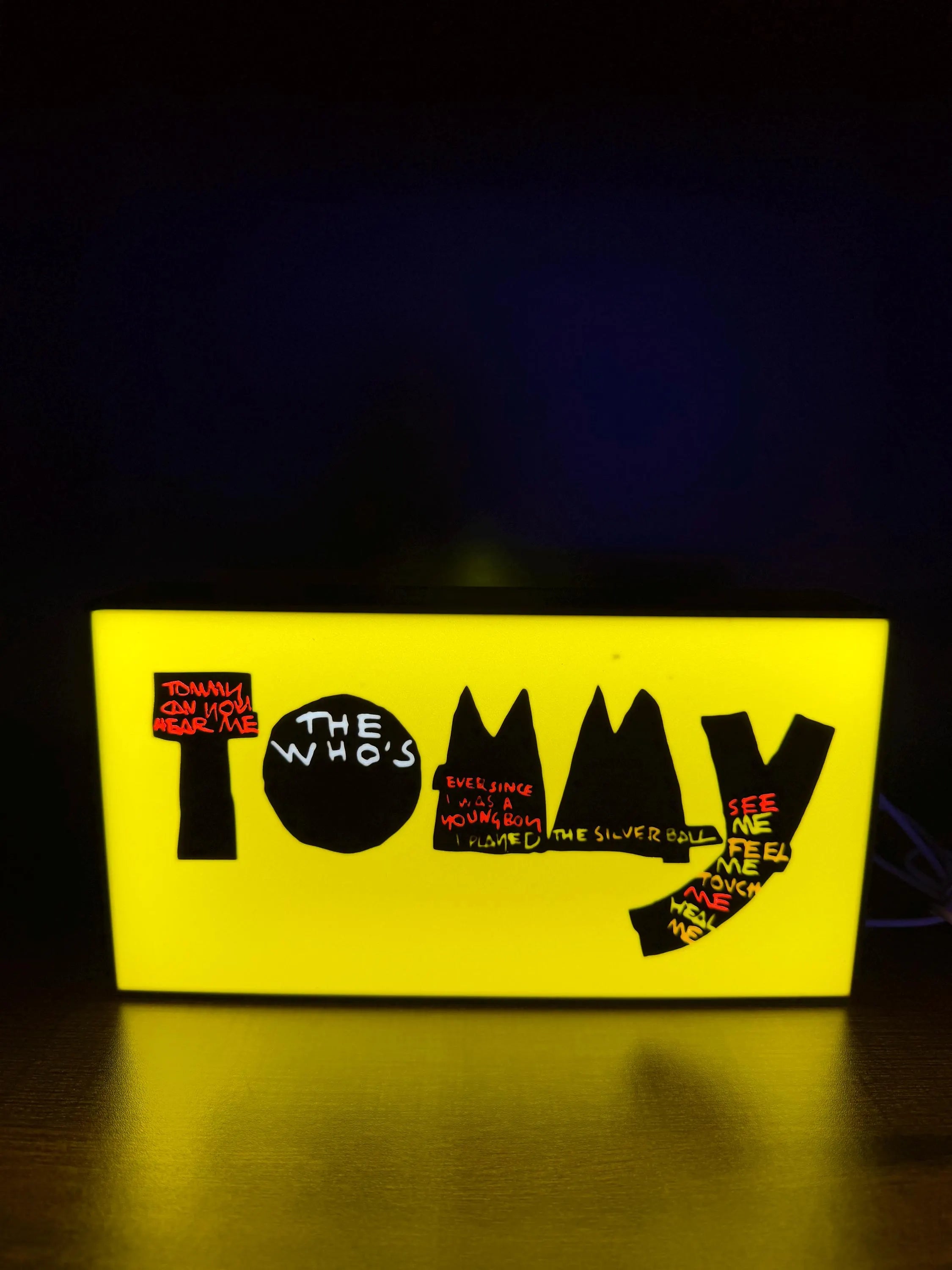 The Who Tommy Inspired LED Light Box