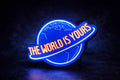 The World Is Yours LED Light Box