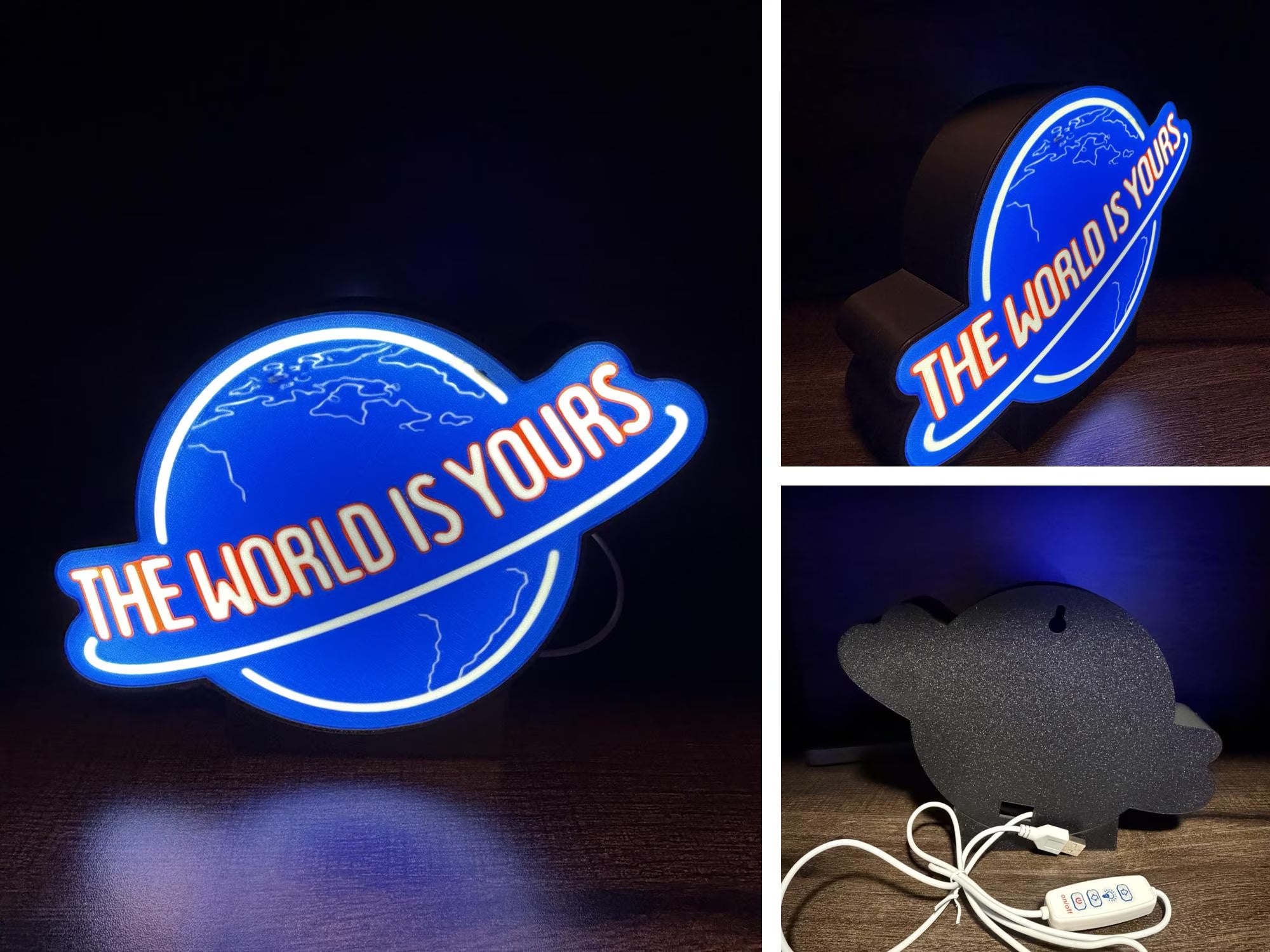 The World Is Yours LED Light Box