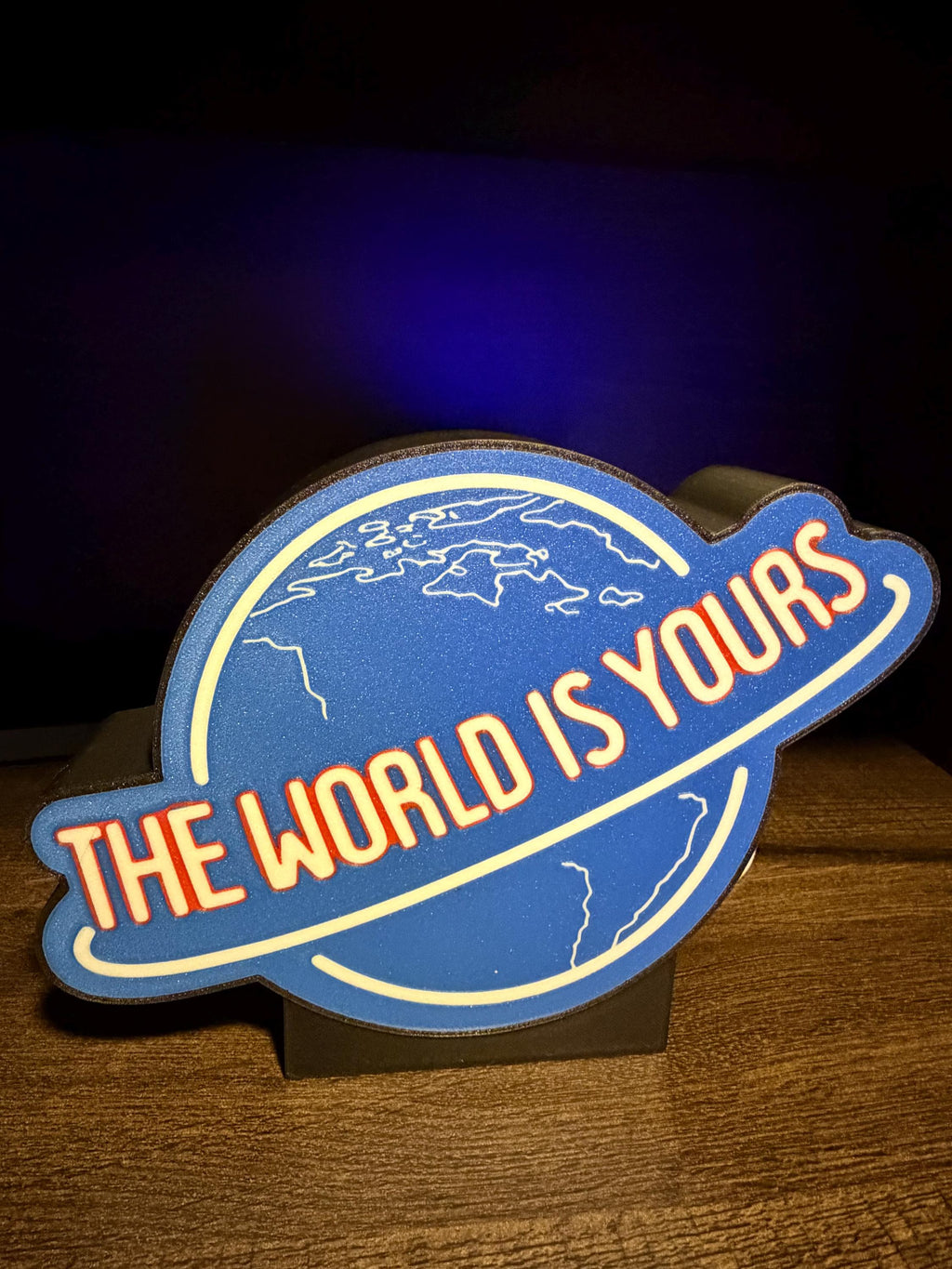 The World Is Yours LED Light Box