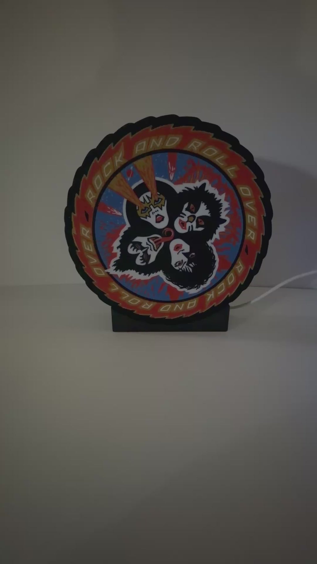 KISS “Rock and Roll Over” LED Light Box