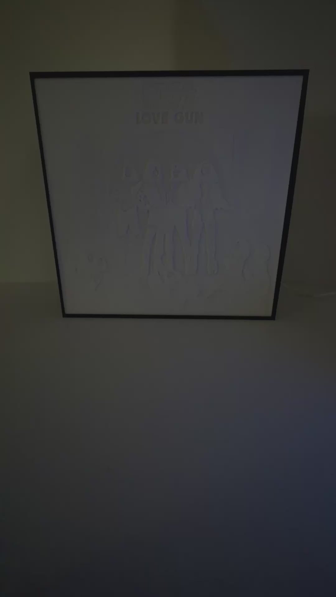 KISS Love Gun Album 3D Light Box