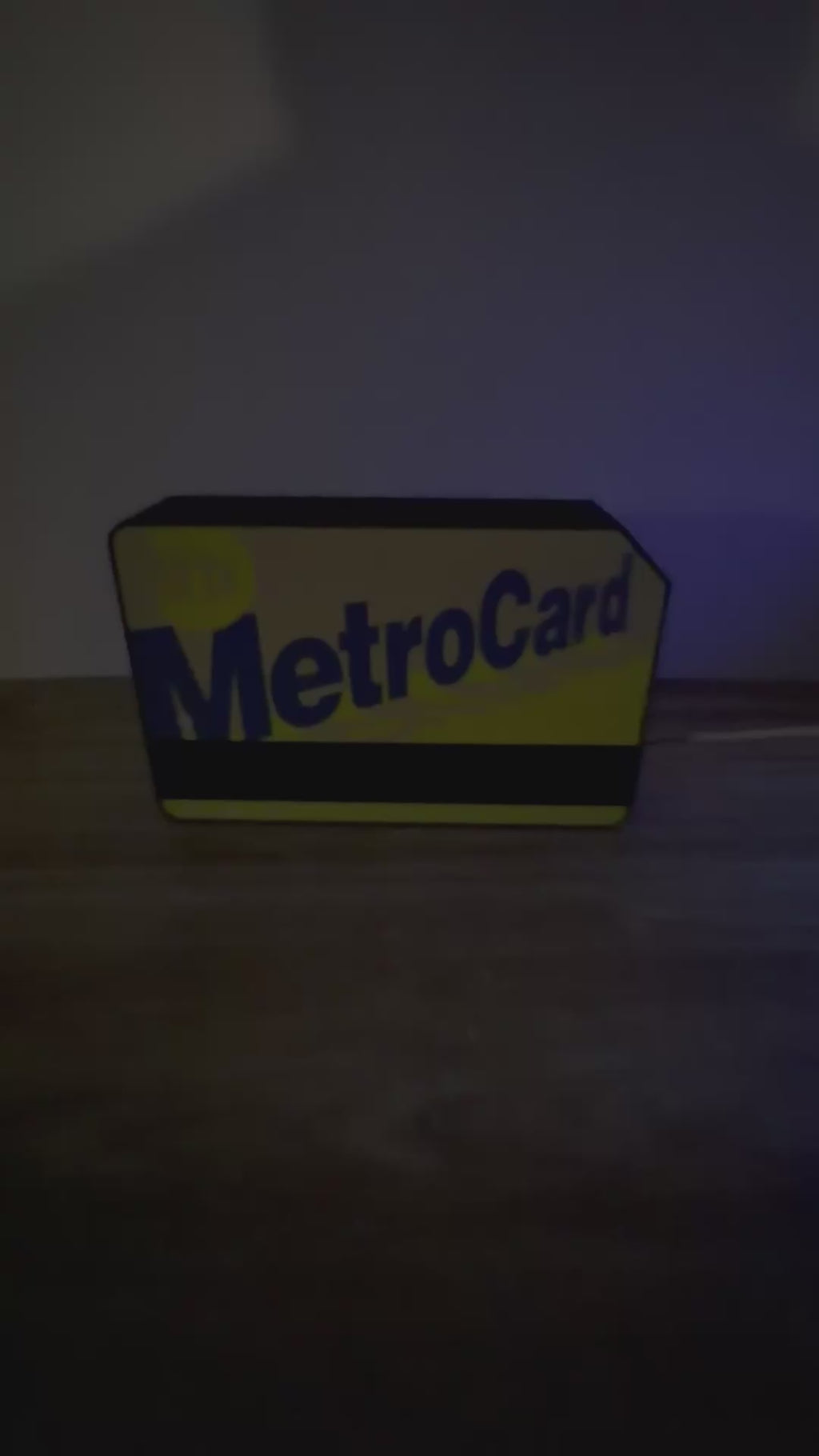 NYC MetroCard LED Light Box – New York City Decor