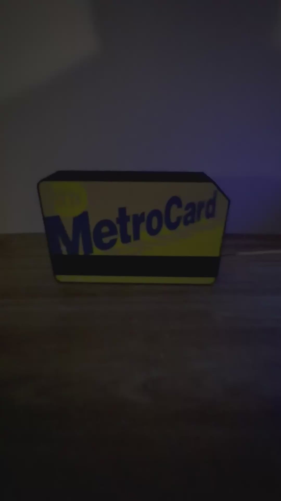 NYC MetroCard LED Light Box – New York City Decor