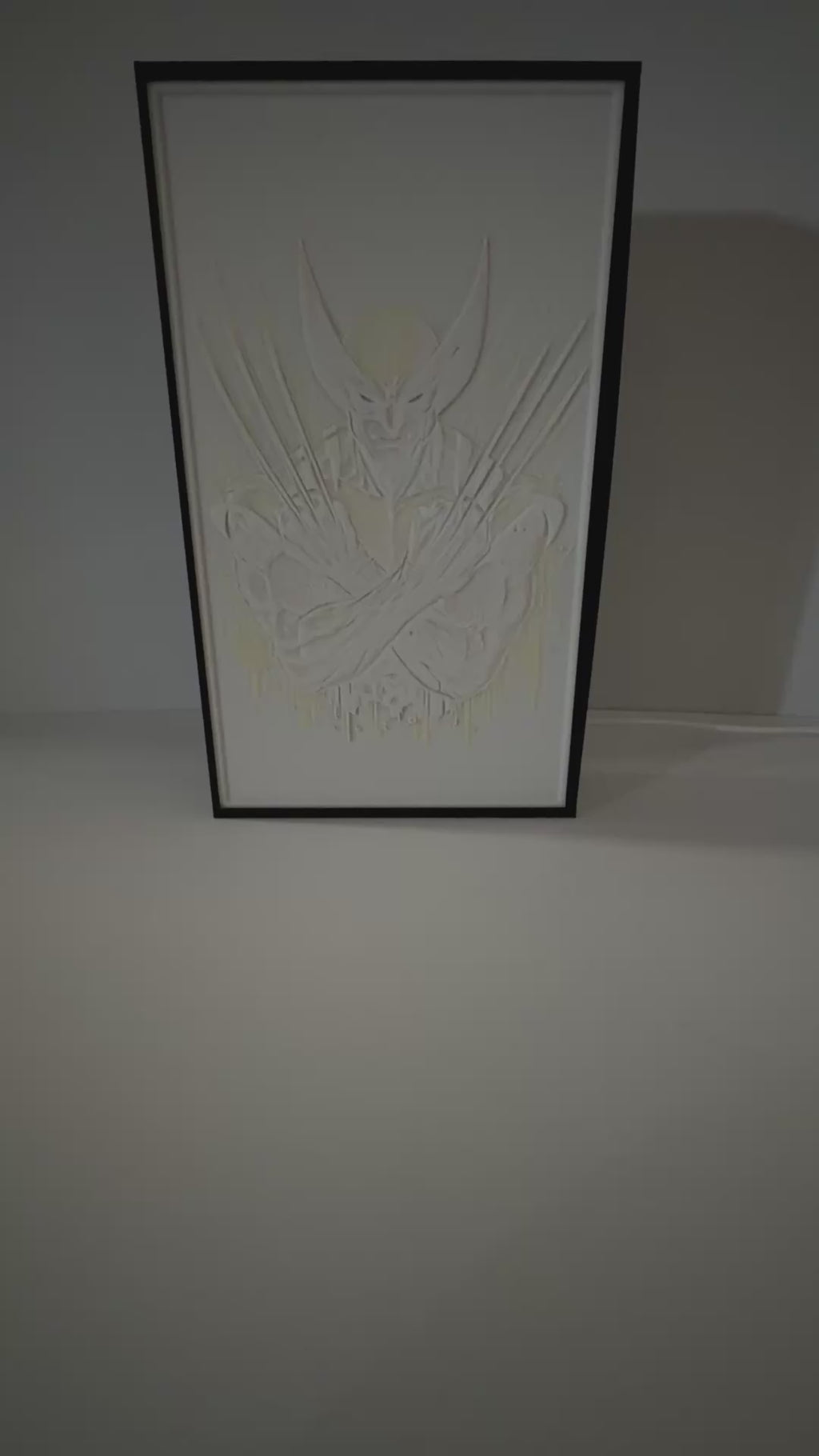 Fan Inspired Wolverine Light Box